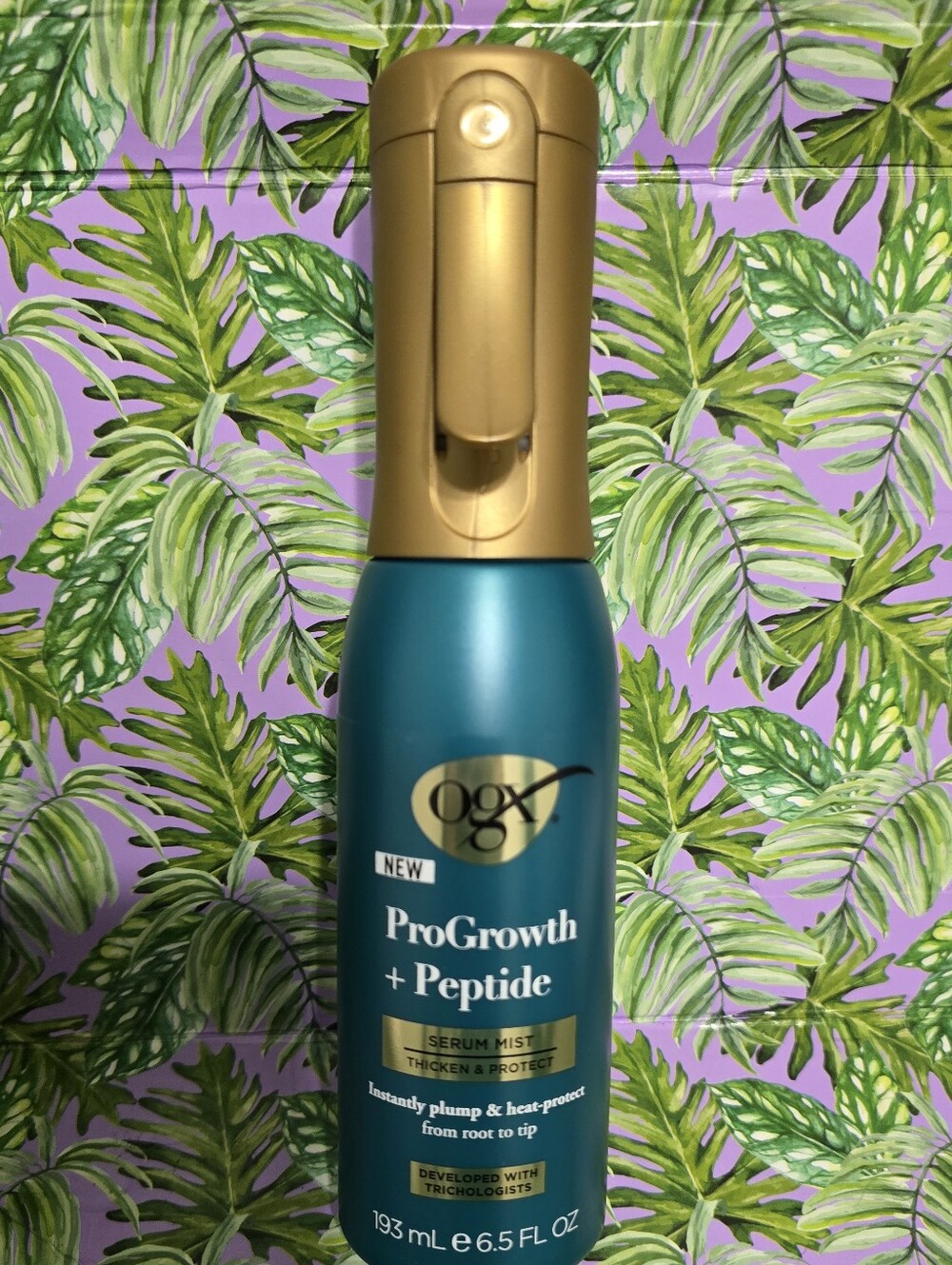 OGX Pro Growth + Peptide Hair Heat Protection Serum Mist 6.5 oz.
